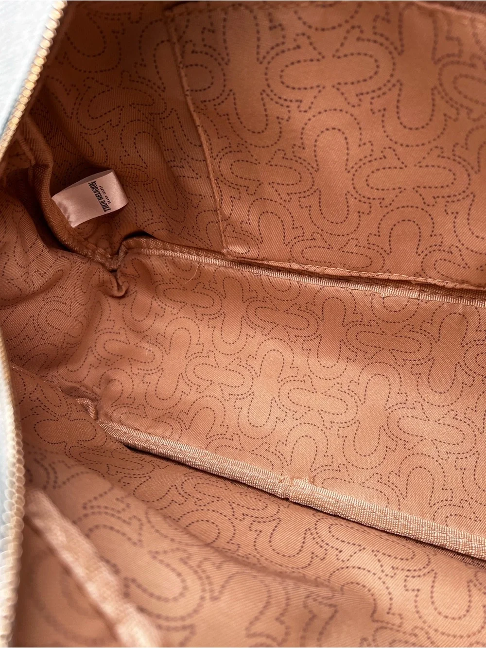 True Religion Y2K Light Wash Denim Cargo Patch Satchel Bag Purse NWT